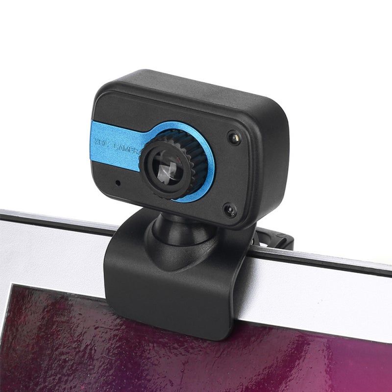 Webcam: 480P Resolution, 360-Degree Rotatable Joint, Built-In Noise Reduction Microphone - LED Night Vision Lights, USB2.0 Webcam for Laptop Desktop TV Box Online Meetings Classes - Image 3