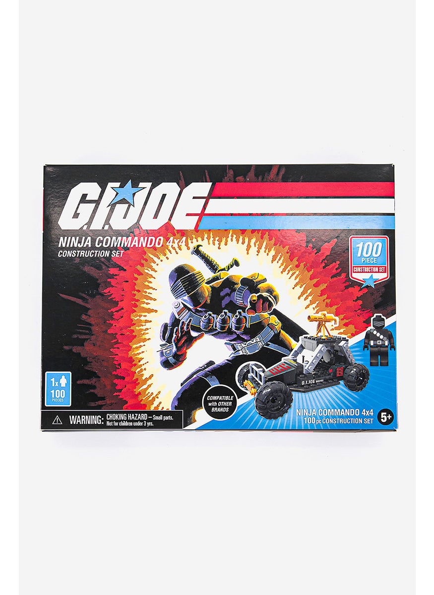 G. I. Joe - 100 Pieces Ninja Commando 4 x 4 Construction Set, Black and Blue Combo - Image 1