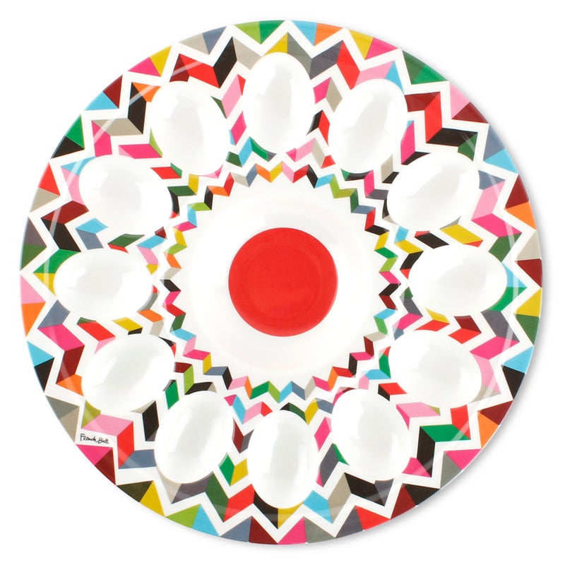 FRench Bull French Bull 12" Egg Tray - Melamine Dinnerware - Platter, Dish, Serving, Deviled, Easter - Ziggy  - Image 1