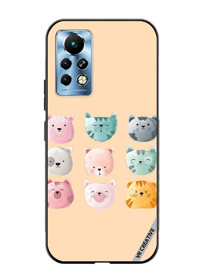 VR CREATIVE Protective Case Cover For Infinix Note 11 Pro Cute Faces Design Multicolour - Image 1