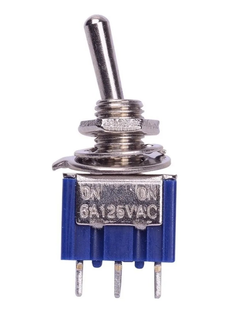 10 × MTS102 Toggle Switch (AC 125V 6A, SPDT) - Image 2