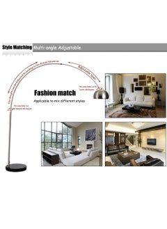 VUCATIN Floor Lamp Creative Simple LED Floor Lamp Stainless Steel Living Room Bedroom Study Vertical Floor Lamp Modern Floor Lamp 12W Smart Remote Control Light Bulb  - Image 2