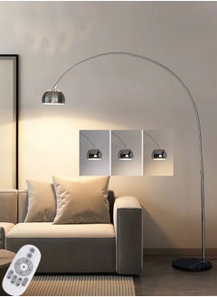 VUCATIN Floor Lamp Creative Simple LED Floor Lamp Stainless Steel Living Room Bedroom Study Vertical Floor Lamp Modern Floor Lamp 12W Smart Remote Control Light Bulb  - Image 1