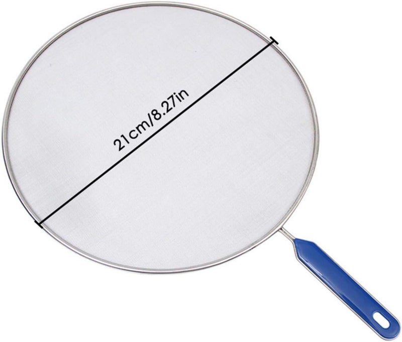 Stainless Steel Screen With ABS Handle Anti-splatter Anti Grease-proof Skillet Pan Cover Cooking Tools, Grease Splatter Screen Protects Skin From Burns, Splatter Guard For Cooking - Image 3