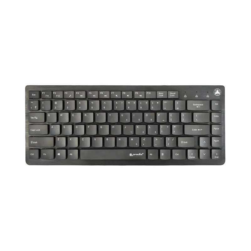 ProDot ProSeries Mini Chicklet Wired Keyboard Comes with 82 Keys I Function Keys & Rupee Key I Spill Resistant Design I Compatible with Windows, iOS, Linux with 1 Year Warranty - Image 1
