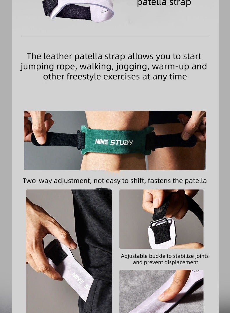 ستدي حزام الرضفة الرياضي، وسادات الركبة الرياضية في الهواء الطلق، حزام الرضفة المضغوط، الجري، كرة السلة، ركوب الدراجات، وسادات الركبة، معدات الحماية واللياقة البدنية - Image 3