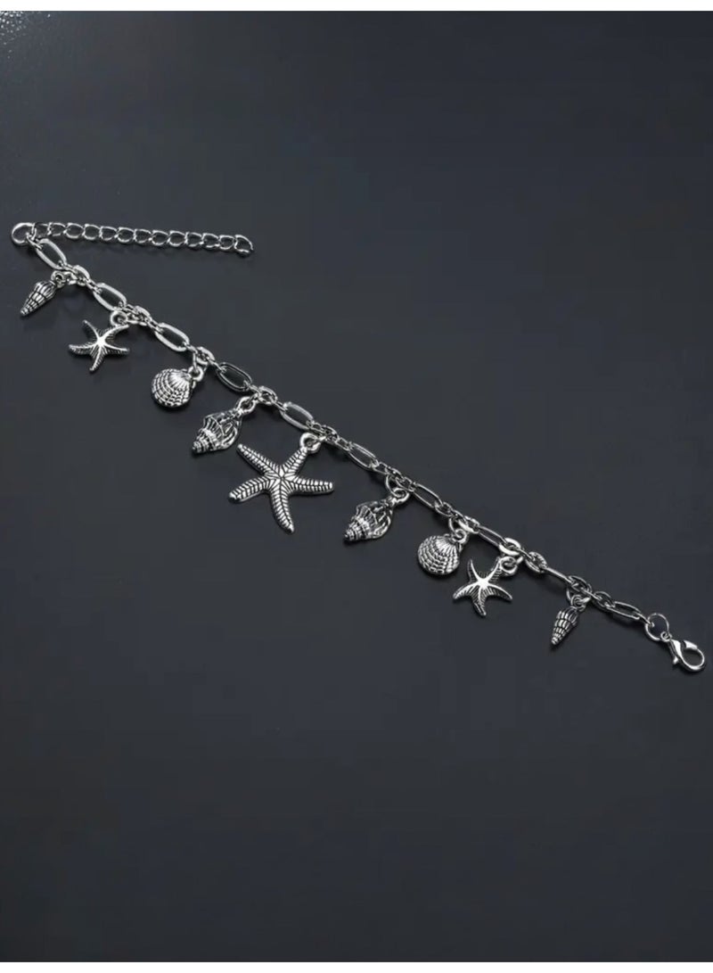 Stylish & Trendy Silver Plated Anklet