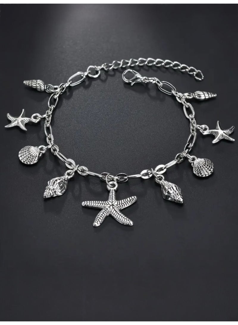 Stylish & Trendy Silver Plated Anklet
