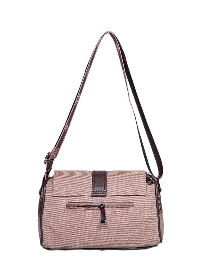 Donicy Women Jute Sling, Twist Lock On Front Boxy Shape Women Bag - Image 4