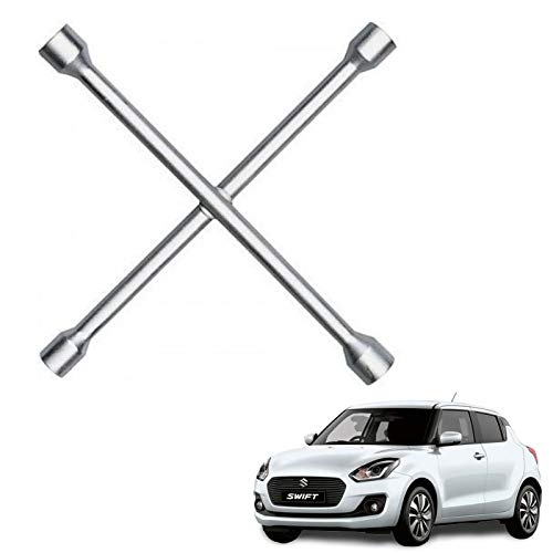 Autokaar 4 Way Car Tyre Screws Wrench Wheel Pana Spanner (17 x 18 x 19 x 21 mm) for Maruti Swift 2019 - Image 3