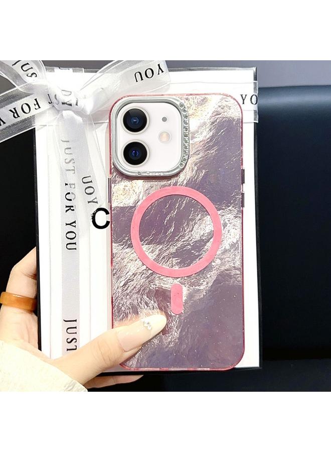 S-TOP Case For iPhone 11 Tinfoil Texture MagSafe PC Phone Case - Image 1