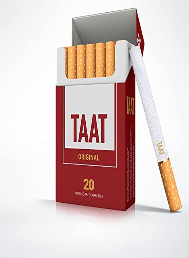 TAAT Herbal Cigarettes - Nicotine-Free, Tobacco-Free Smoking Alternative with 50mg Extract - Full Flavor, 20-Stick Flip Top Pack (Original) + Free Proverbs 3:3 21-Day Guide (EBook) - Image 2