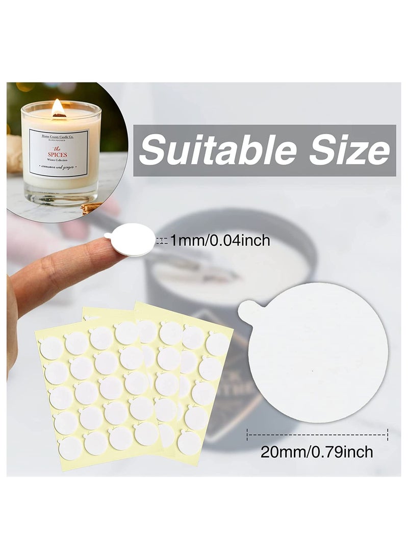 KAWALIB 100PCS Candle Wick Stickers, Heat Resistance Double-Sided Stickers  - Image 2
