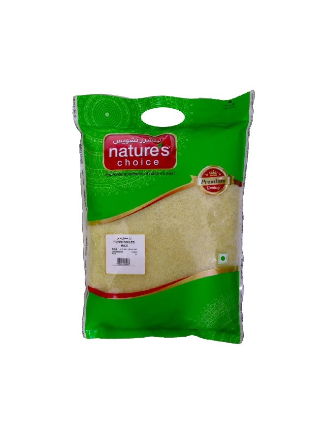 Nature's Choice Ponni Boiled Rice, 5 Kg - Image 1