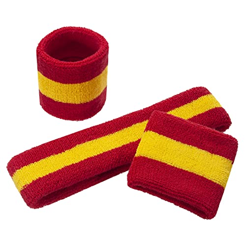 ONUPGO Kids Sweatbands Toddler Headband Wristband Set - Athletic Cotton Baby Sweat Band for Kids Youth Baby (1 Headband + 2 Wristbands) - Image 2