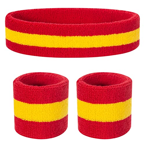 ONUPGO Kids Sweatbands Toddler Headband Wristband Set - Athletic Cotton Baby Sweat Band for Kids Youth Baby (1 Headband + 2 Wristbands) - Image 1