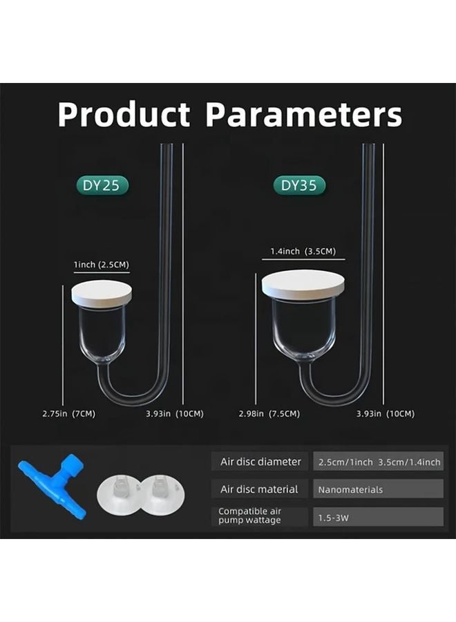 35mm Acrylic Thinner Nano Atomization Air Refiner Oxygen Diffuser For Fish Tank - Image 3