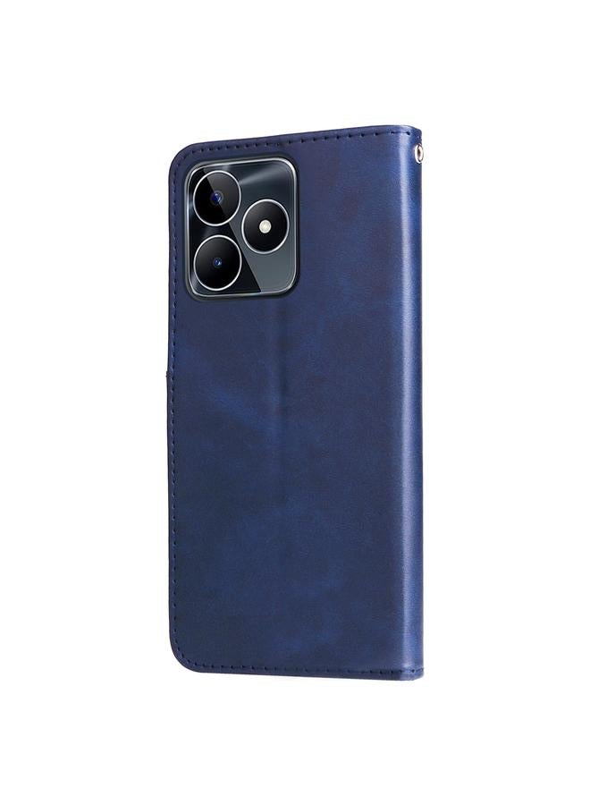 اس-توب جراب هاتف Realme C53 / Narzo N53 بتصميم أنيق من جلد العجل وسحاب - Image 3