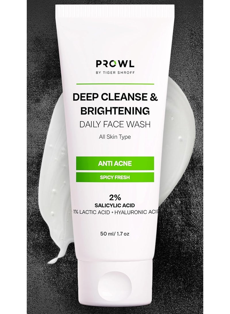 PROWL by Tiger Shroff DEEP CLEANSE & BRIGHTENING DAILY Face Wash 50ML - Image 1