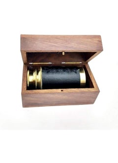 U.K MART UK MART 6 Inch Brass Handmade Telescope With Wooden Box  - Image 4