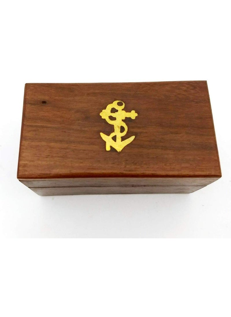 U.K MART UK MART 6 Inch Brass Handmade Telescope With Wooden Box  - Image 5
