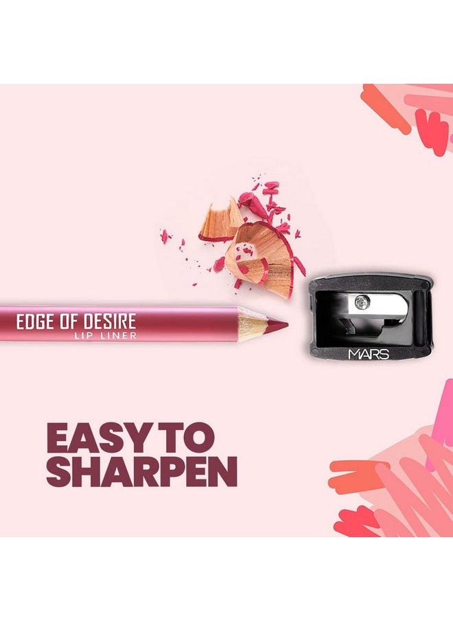 Mars Matte Lip Liner | One Swipe Smooth Application | Long Lasting Lip Pencil (1.4Gm) (02-Deep Dawn)  - Image 3