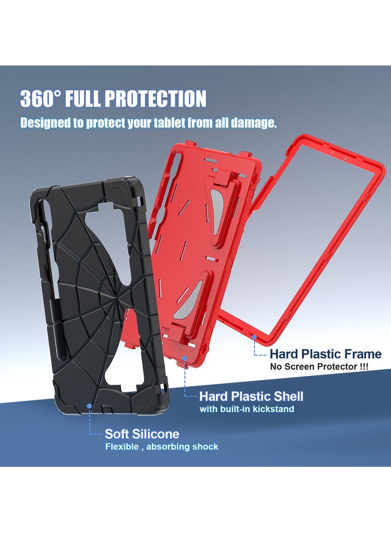 Case for Samsung Galaxy Tab S7/S8/S9(11-inch)/S9 FE(10.9-Inch) /S10 FE(11-Inch) Shockproof Protective Cover with Pencil Holder Shoulder Strap Kickstand for Kids Children - Image 5