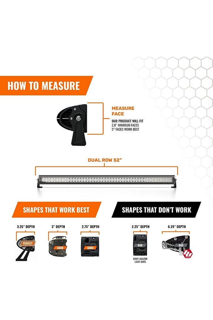 ريحني غطاء شريط الضوء من Aerolids لإزالة ضوضاء الرياح، 50"-52"، شفاف، صفين - Image 2