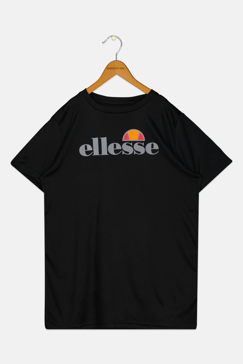 Ellesse Kids Boy Short Sleeves Training T-Shirt, Black - Image 1