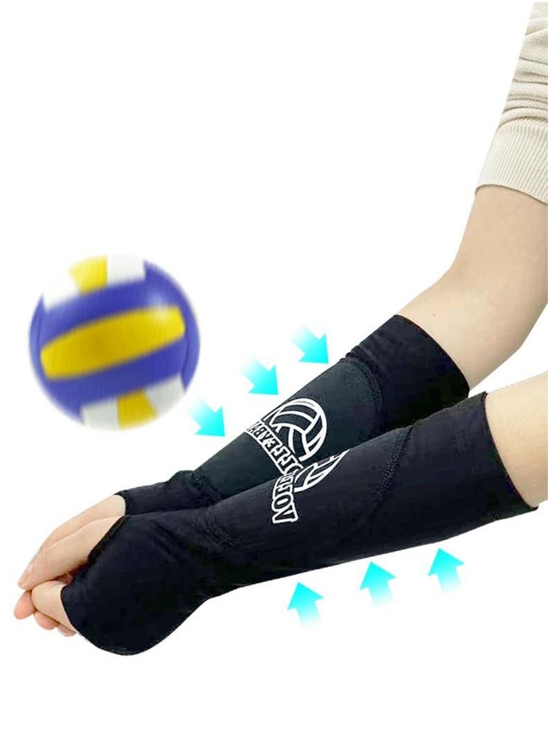 1 Pair Volleyball Arm Sleeves Passing Forearm Sleeves with Protection Pad Thumbhole Arm Sleeves for Youth Volleyball Training Protect Arms - pzsku/ZF0FB89BD8545A83C2AFCZ/45/_/1684824481/1d0fc7cd-b58d-43ec-af80-023f1b2711c4