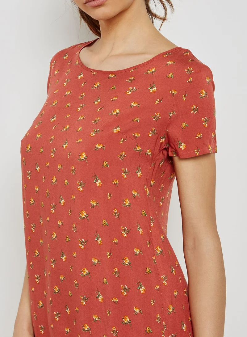 FOREVER 21 Printed T-Shirt Dress