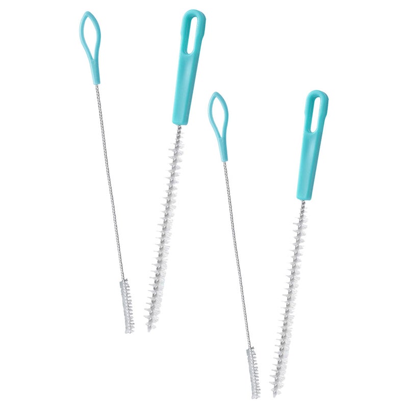 4Pcs Brush Tea Pot Spout Brush Root Hole Brush Cup Brush Extra Brush for Washing Glass Silicone Metal Tubes Brush Sewer Drain Brush - Image 4
