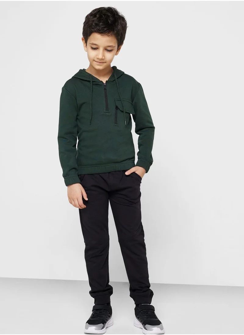 Pinata Boys Half Zip Hoodie With Pocket