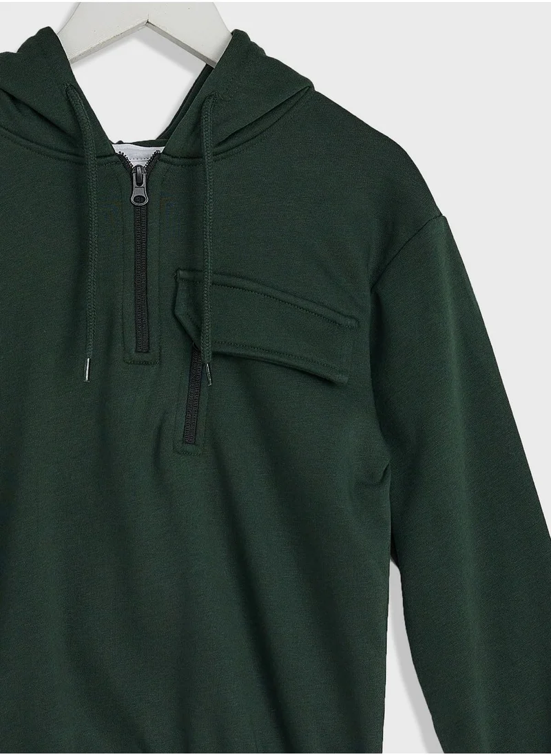 Pinata Boys Half Zip Hoodie With Pocket