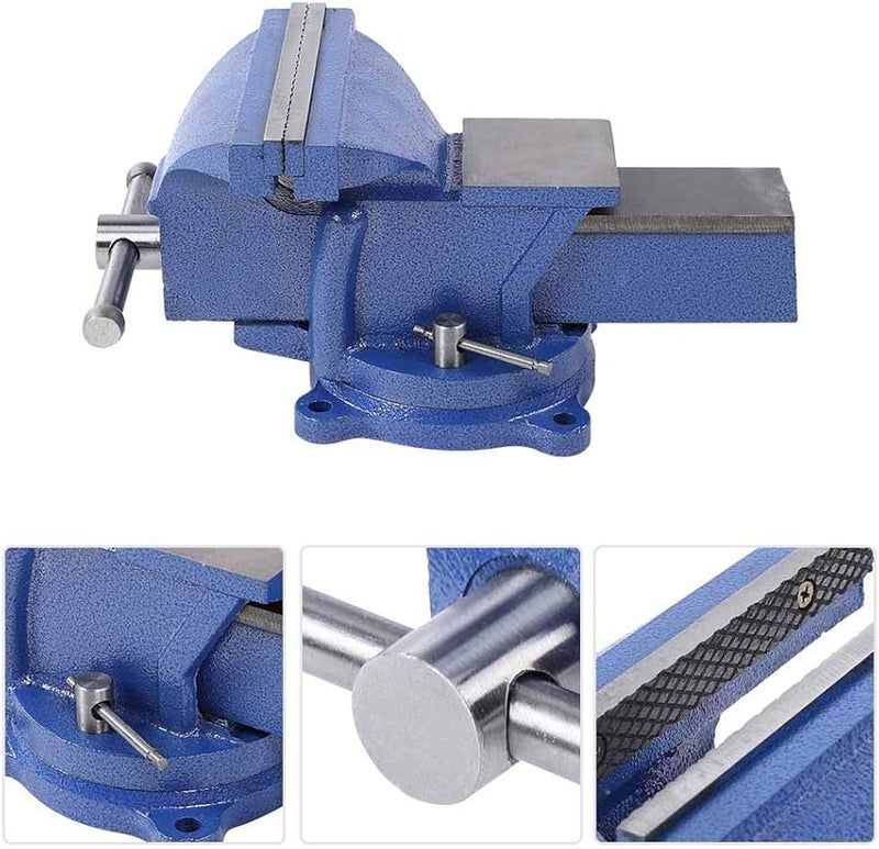Heavy Duty 8 Inch Bench Vise With High Hardness Steel Jaw Rustproof Clamp Tool 14kg - Image 3
