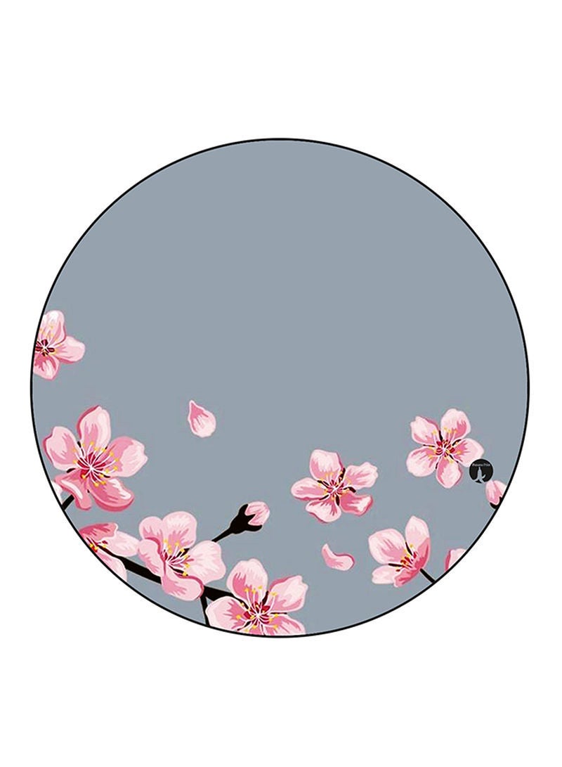 Flowers Printed Mouse Pad Round  Multicolour