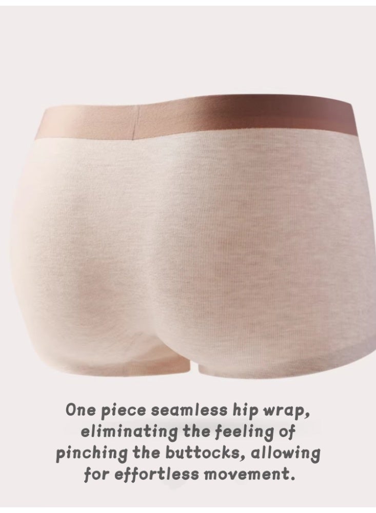 الرجال 10A الصف المضادة للبكتيريا النقية القطن التنفس الرياضة الملاكمة ملابس، 3 حزمة مزيجات الألوان: ضوء الرمادي المتعثر + الوردي الغبار + الرمادي المتعثر الداكن - Image 5