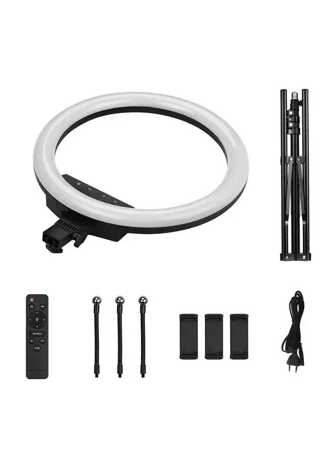 HQ - HQ 18N Ring Light Kit with Tripod Stand and Accessories, 18 inches, 55 Watts, 3200K-6000K Adjustable Color Temperature, Phone Holder Included - Image 1