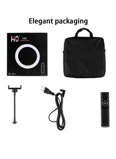 HQ HQ 18N Ring Light Kit with Tripod Stand and Accessories, 18 inches, 55 Watts, 3200K-6000K Adjustable Color Temperature, Phone Holder Included  - Image 2