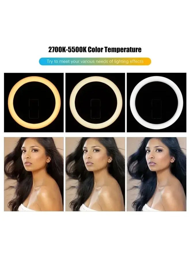 HQ - HQ 18N Ring Light Kit with Tripod Stand and Accessories, 18 inches, 55 Watts, 3200K-6000K Adjustable Color Temperature, Phone Holder Included - Image 1