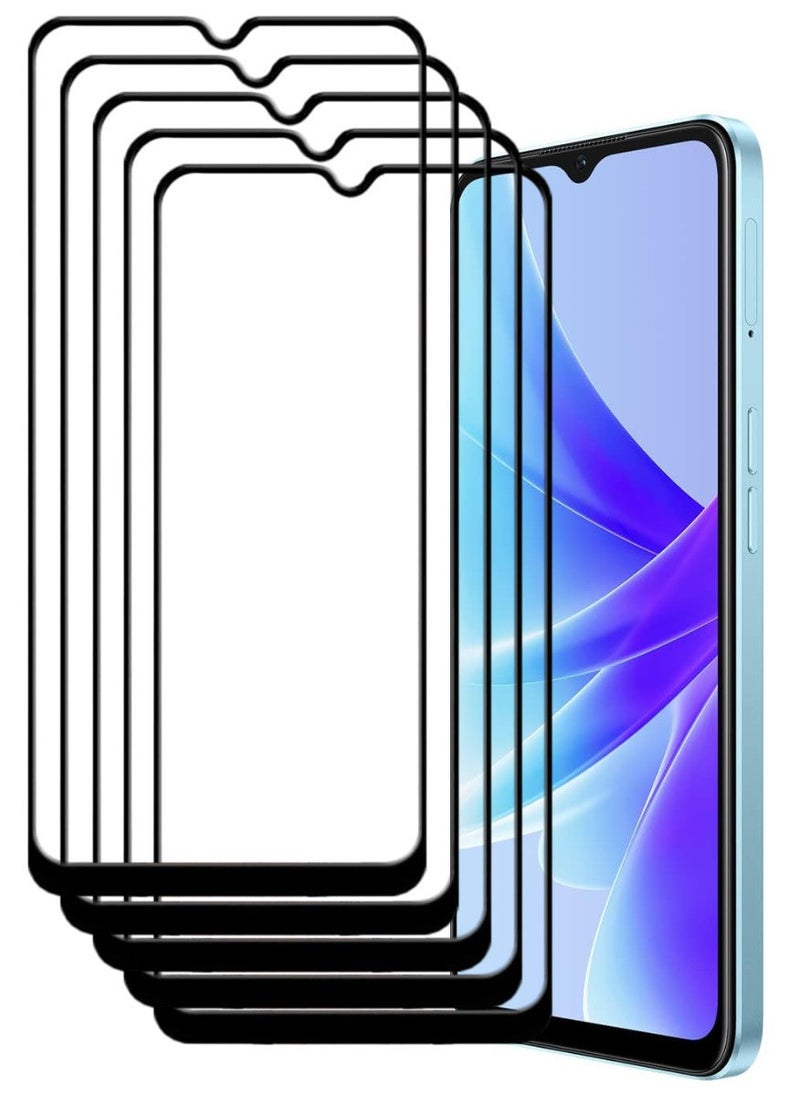 ACLIX 5 Pieces Antistatic ESD Dustproof Premium Quality High Definition Tempered Glass Screen Protector Designed For Oppo A77 4G - Image 1
