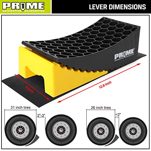 Prime 1 PR1ME Camper Leveler, 2 Pack RV Leveling Blocks, HDPE Curved Levelers,Include 2 Curved Levelers, 2 Chocks, 2 Anti-Slip Mats and Carrying Bag - Image 3