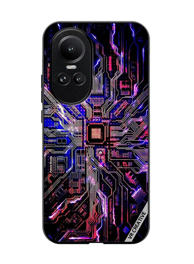 VR CREATIVE Protective Case Cover For Oppo Reno 10 Techno Color Design Multicolour - Image 1