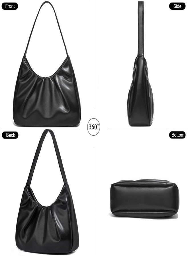 YAVCOOL Small Shoulder Bags for Women Retro Classic Hobo Bag Shoulder Purse Handbag Trendy Underarm Purse - Image 4