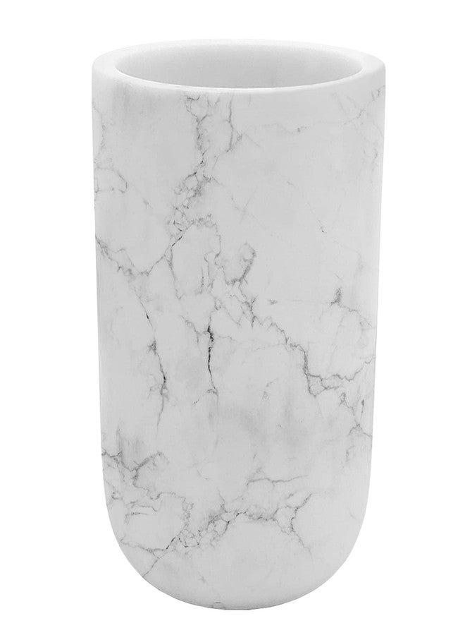 Cerpourt Toothbrush Holder Polyresin Toothbrush Organizer,Marble Style Bathroom Accessories,Toothpaste Holder Makeup Brushes Cup Razors Holder for Bathroom Vanity Countertop,Ideal for Home,Hotel - Image 1