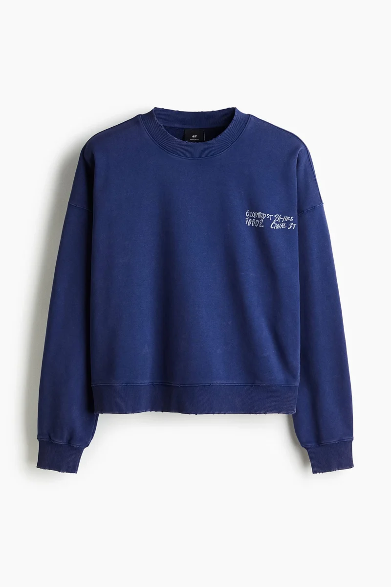 H&M  Oversized Fit Printed sweatshirt for Men | Best Price UAE