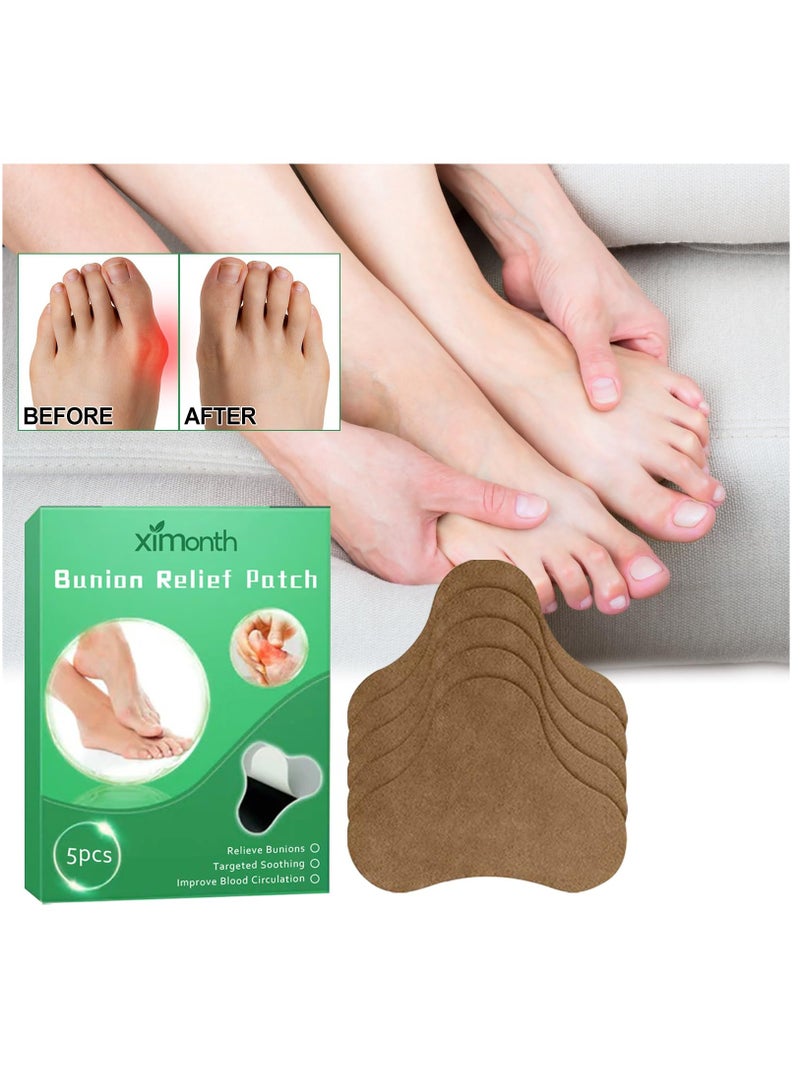 Excefore Feetin Bunion Relief Fit Patch, Strong Joints Anti Bunion Patch, Bunion Relief, Toe Spacers for Foot Pain Relief from Rubbing & Pressure, Green, 3 Box - Image 2