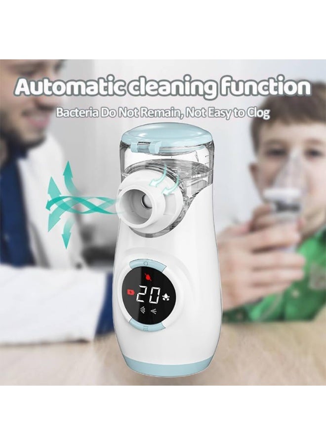 Advanced Mesh Nebuliser - Digital Display & Automatic Cleaning - Practical Sinus Inhaler for Adults, Kids & Travel Use - Image 3