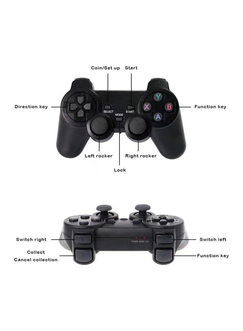 Gravity Classic M8 Game Stick 4K Game Console with Two 2.4G Wireless Gamepads Dual Players HDMI Output Built in 3500 Classic Games Compatible with Android TV/PC/Laptop/Projector - Image 3