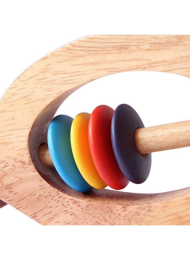 Shumee Wooden Fish Rattle Rings and Teethers for Infants | Sensory Toy | 100% Safe, Natural & Eco-Friendly | 6 Months+ - Image 3